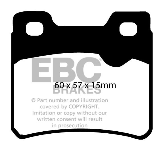 EBC Brakes SAAB 900 2.5 93-96 Remblokken achterzijde