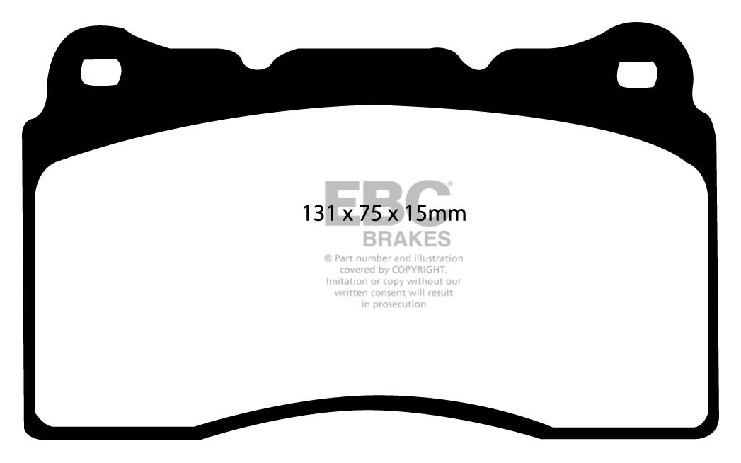 EBC Brakes HYUNDAI Genesis Coupe 3.8 (Brembo) 2011-.. Remblokken