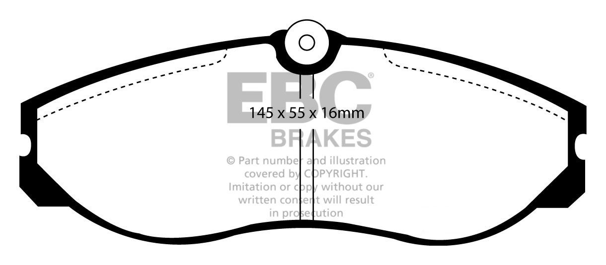 EBC Brakes NISSAN Serena 1.6 93-2000 Remblokken voorzijde