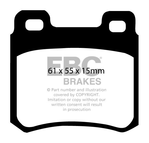 EBC Brakes MERCEDES E-Class (W124) E280 Sedan 93-95 Remblokken a