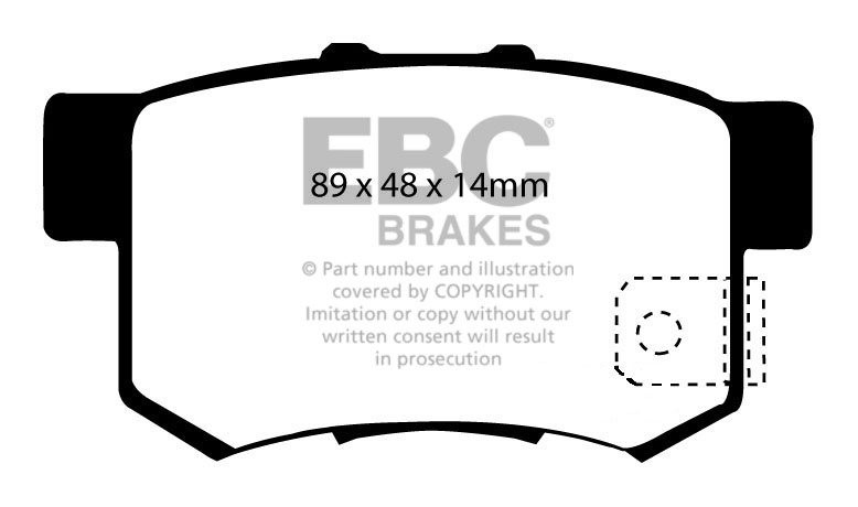 EBC Brakes HONDA Accord 2.2 TD Tourer (CW3) 2008-.. Remblokken a
