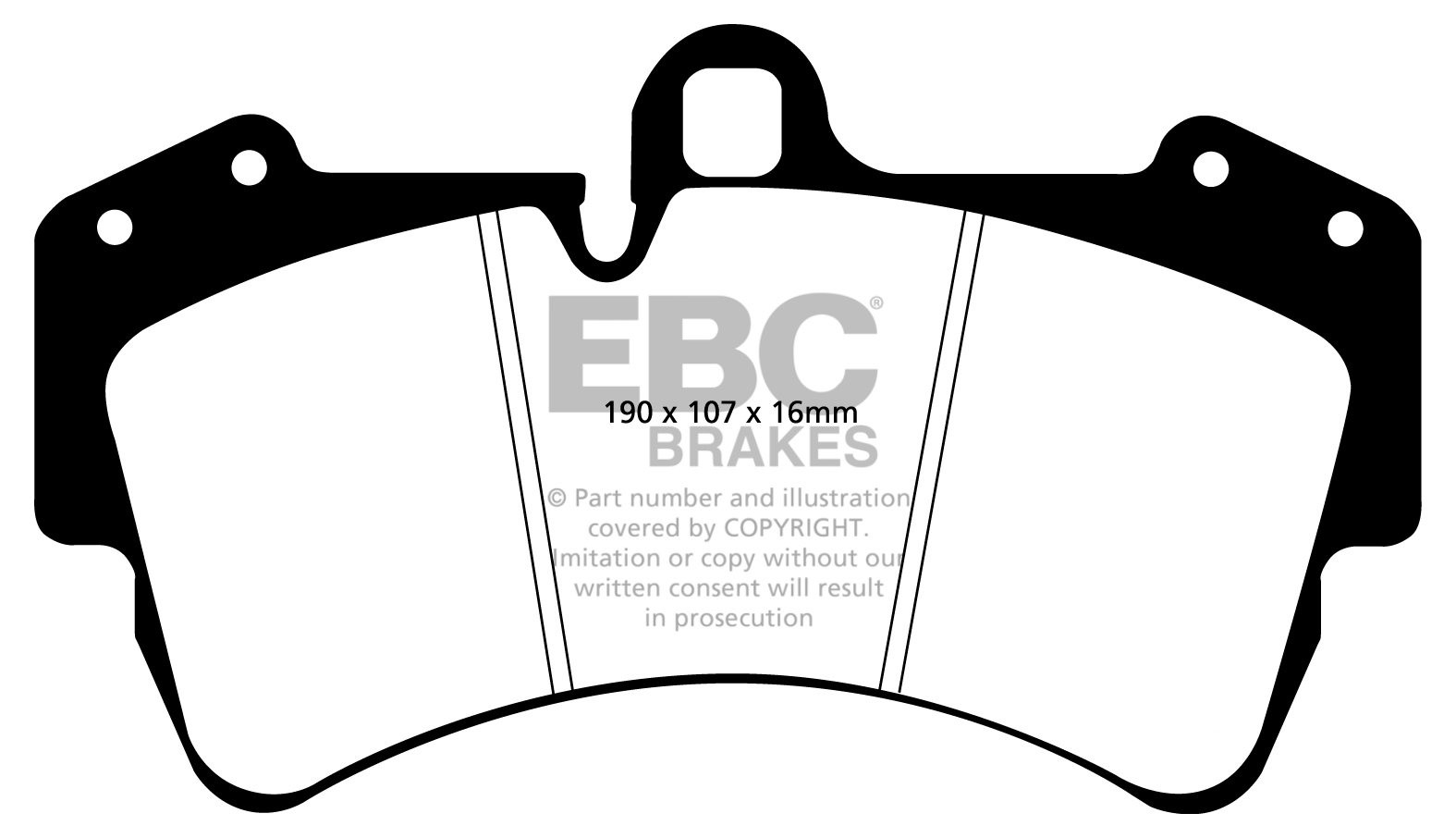 EBC Brakes VW Touareg 4.2 2002-2010 Remblokken voorzijde yellows
