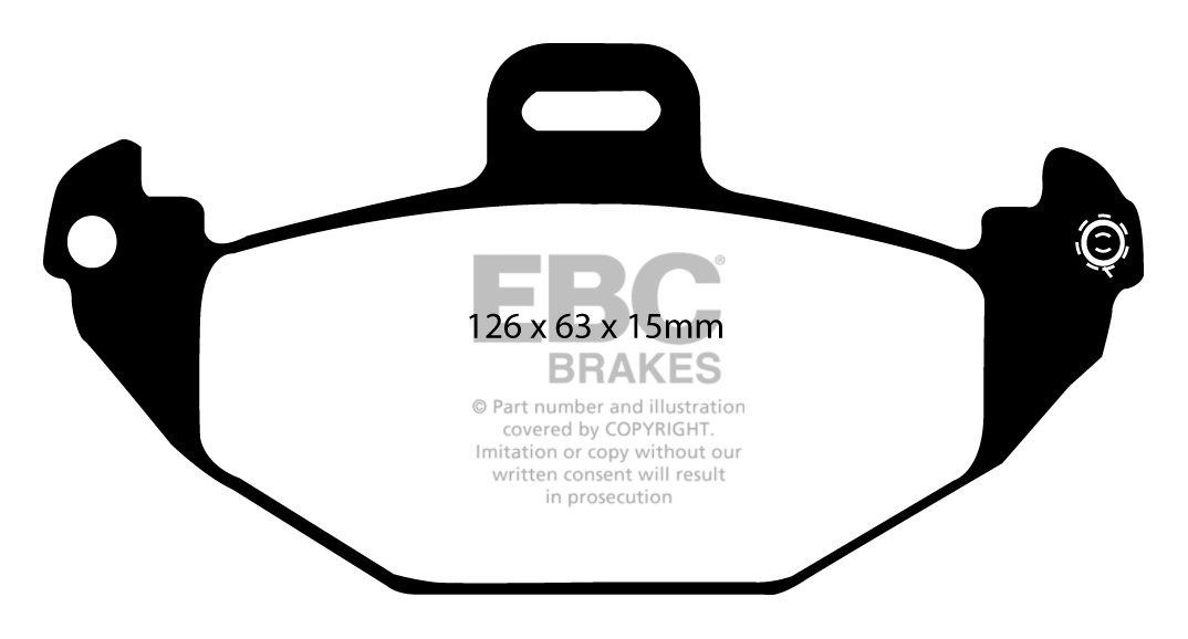 EBC Brakes RENAULT Laguna Station 2.0 16v 99-2000 Remblokken ach