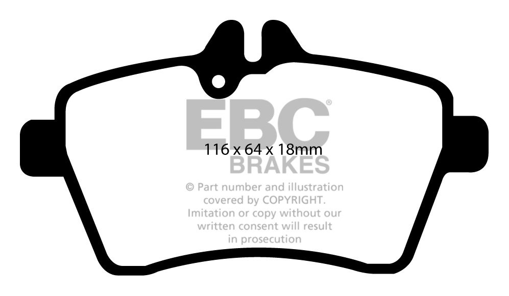 EBC Brakes MERCEDES A-Class (W169) A160 (1.5) 2009-.. Remblokken