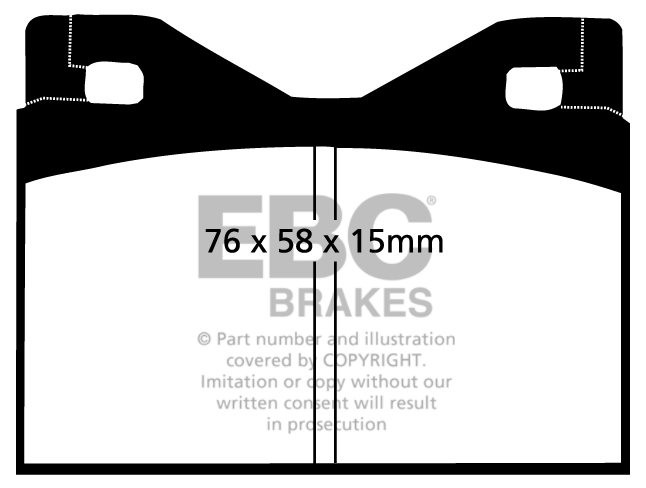 EBC Brakes FERRARI Testarossa 4.9 84-91 Remblokken achterzijde