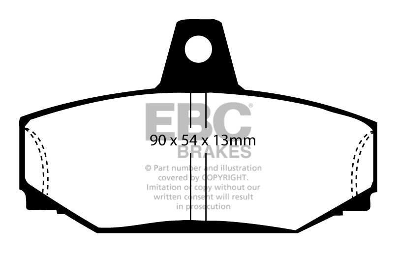 EBC Brakes VOLVO V70 2.3 Turbo R 4WD 97-99 Remblokken achterzijd
