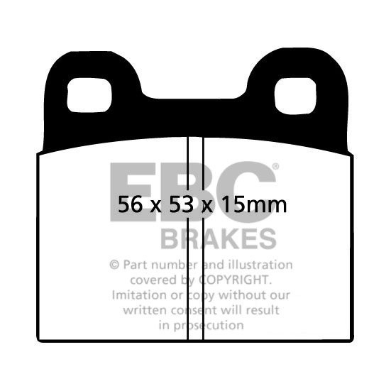 EBC Brakes ALFA ROMEO Alfa 75 1.8 86-89 Remblokken achterzijde g