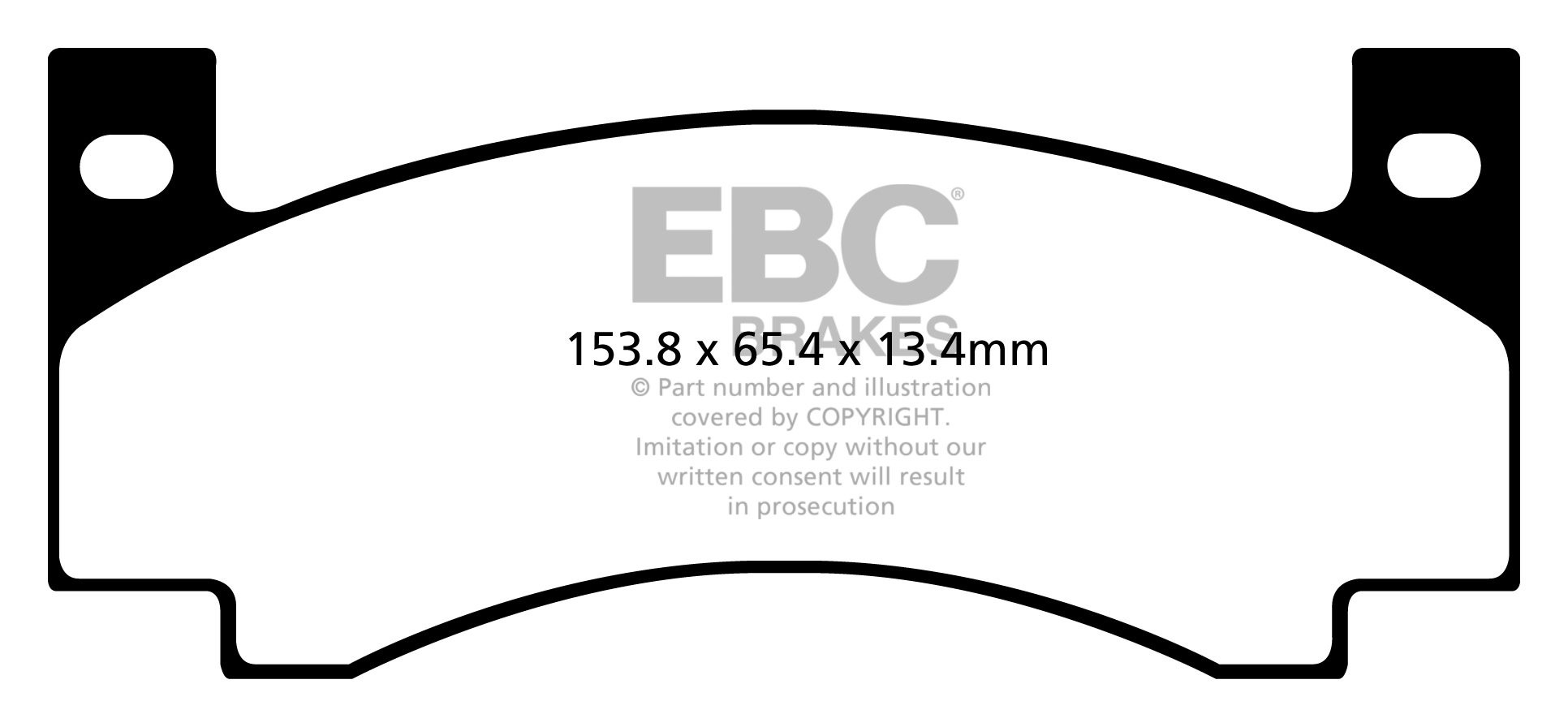 EBC Brakes DODGE (USA) Challenger 7.2 70-71 Remblokken voorzijde