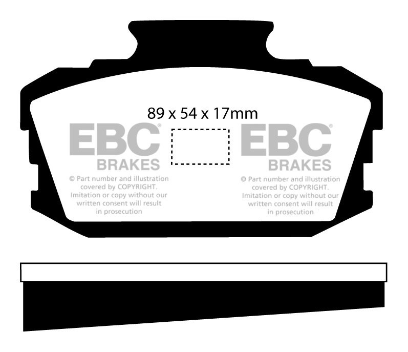 EBC Brakes NISSAN Bluebird 1.6 (610) 71-75 Remblokken voorzijde