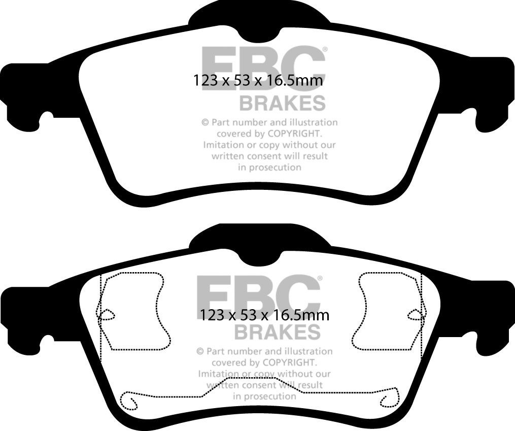 EBC Brakes RENAULT Megane 2.0 Turbo (225) 2004-2006 Remblokken a