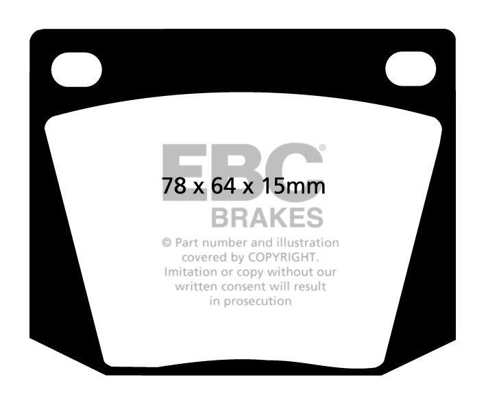 EBC Brakes MARCOS GT 1.6 66-69 Remblokken voorzijde