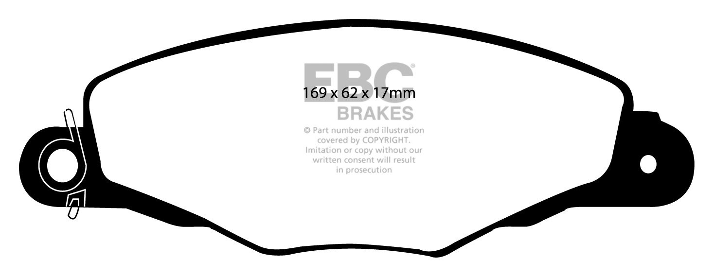 EBC Brakes CITROEN Xantia 2.0 TD (110) 98-2001 Remblokken voorzi