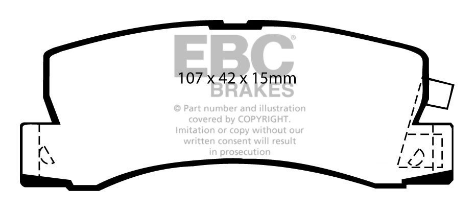 EBC Brakes LEXUS RX300 3.0 (MCU15) 2000-2003 Remblokken achterzi