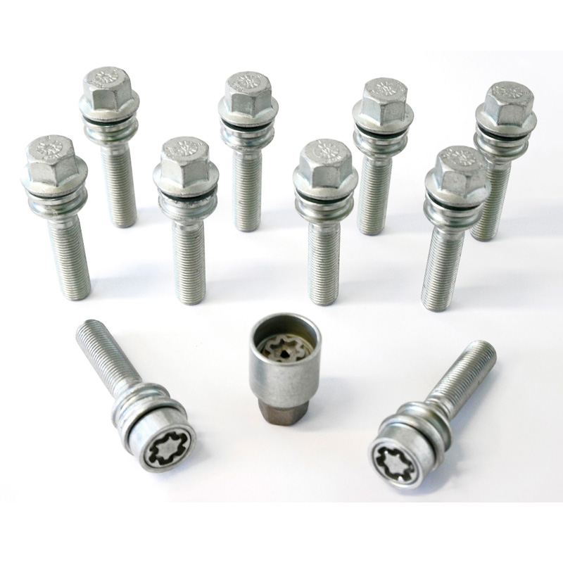 H&R Wielboutenset bolkonisch met bewegende ring R14 M14x1.50 - Lengte 36mm - 10 stuks - incl. wielsloten