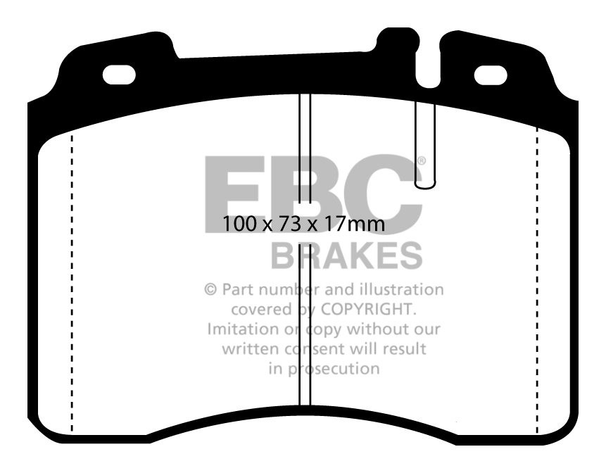 EBC Brakes MERCEDES SL-Class (R129) SL280 93-96 Remblokken voorz