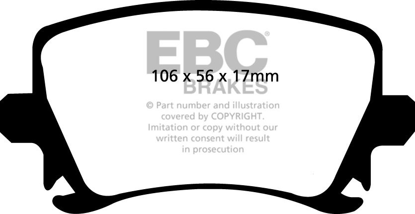EBC Brakes AUDI TT 8J Coupe/Roadster 1.8 Turbo 2008-.. Remblokke