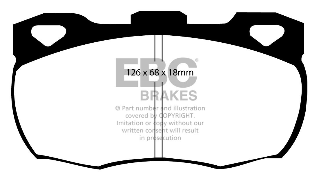EBC Brakes LAND ROVER Defender 90 2.5 D 91-93 Remblokken voorzij