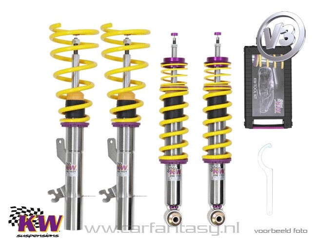 Schroefset KW V3 inox Skoda Superb 3U 1.9 TDI 02/2002-