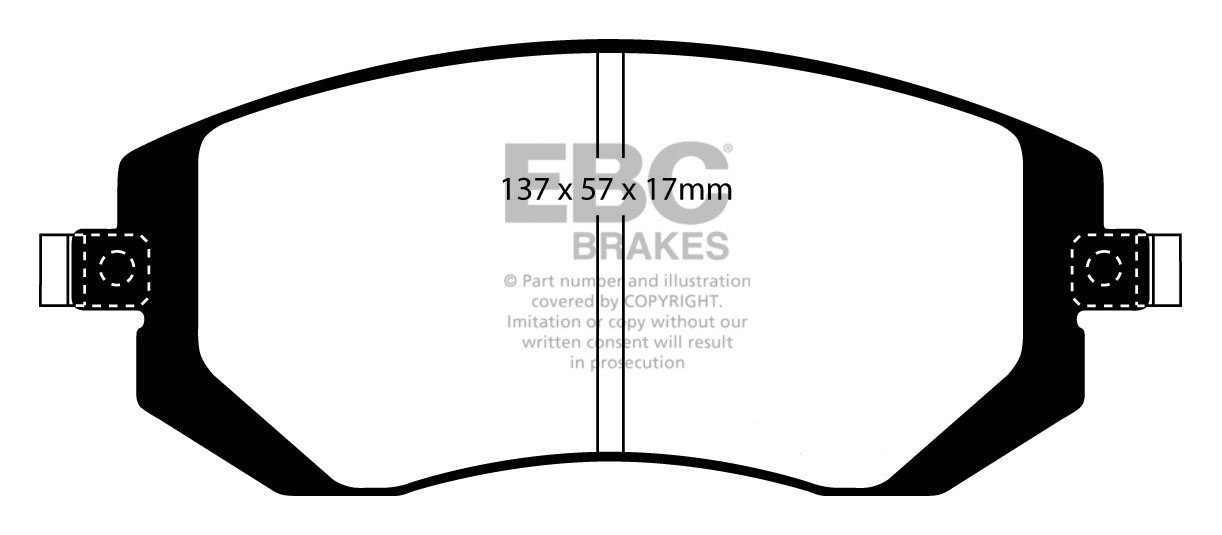 EBC Brakes SUBARU Impreza 1.5 R 2007-.. Remblokken voorzijde