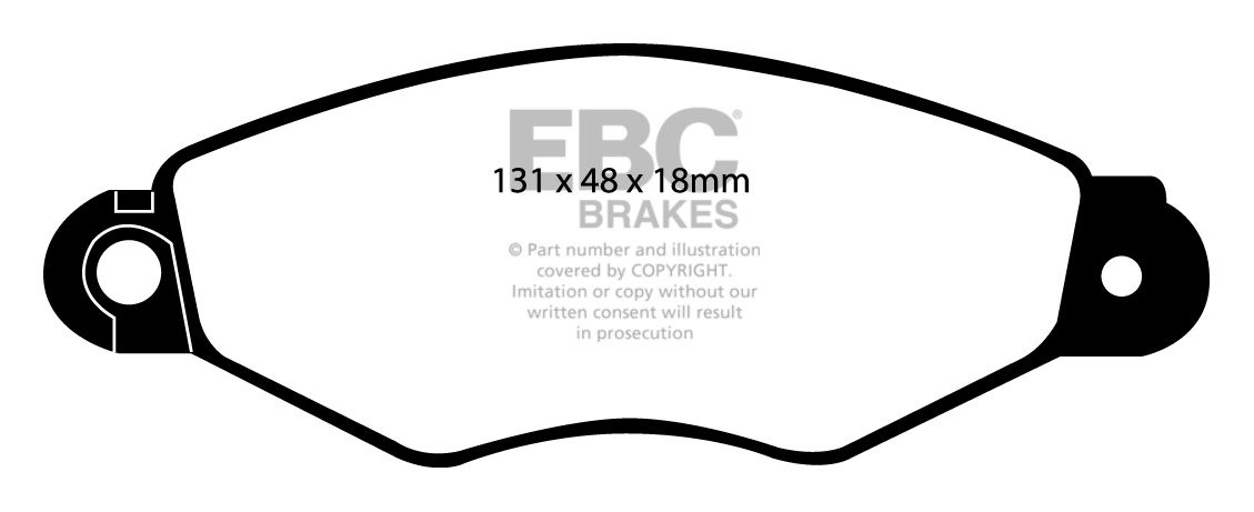 EBC Brakes RENAULT Clio 1.4 98-2005 Remblokken voorzijde greenst