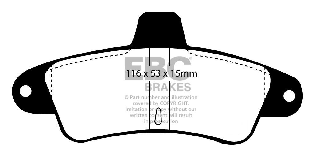 EBC Brakes FORD Mondeo (Sedan & Hatch) 1.8 TD 94-2000 Remblokken
