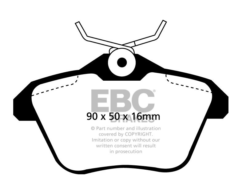 EBC Brakes LANCIA Kappa 3.0 98-2001 Remblokken achterzijde