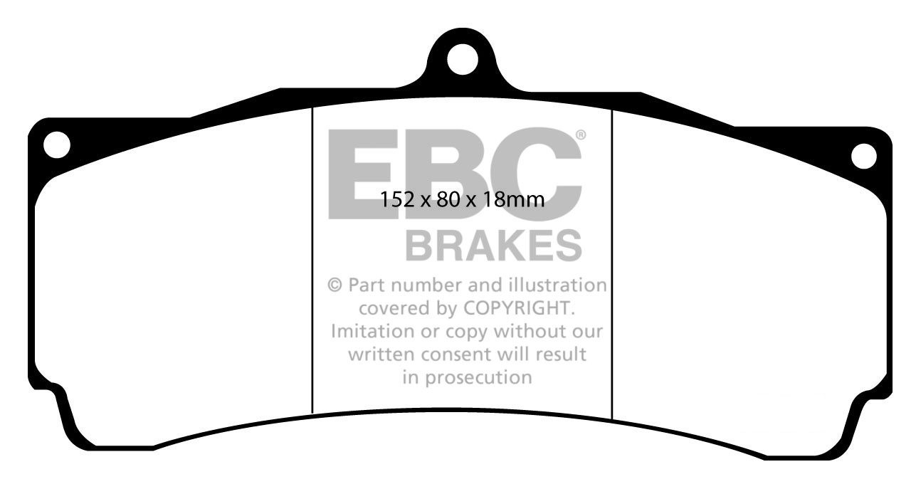 EBC Brakes BMW 335 3.0 Twin Turbo (E92) 2010-.. Remblokken voorz