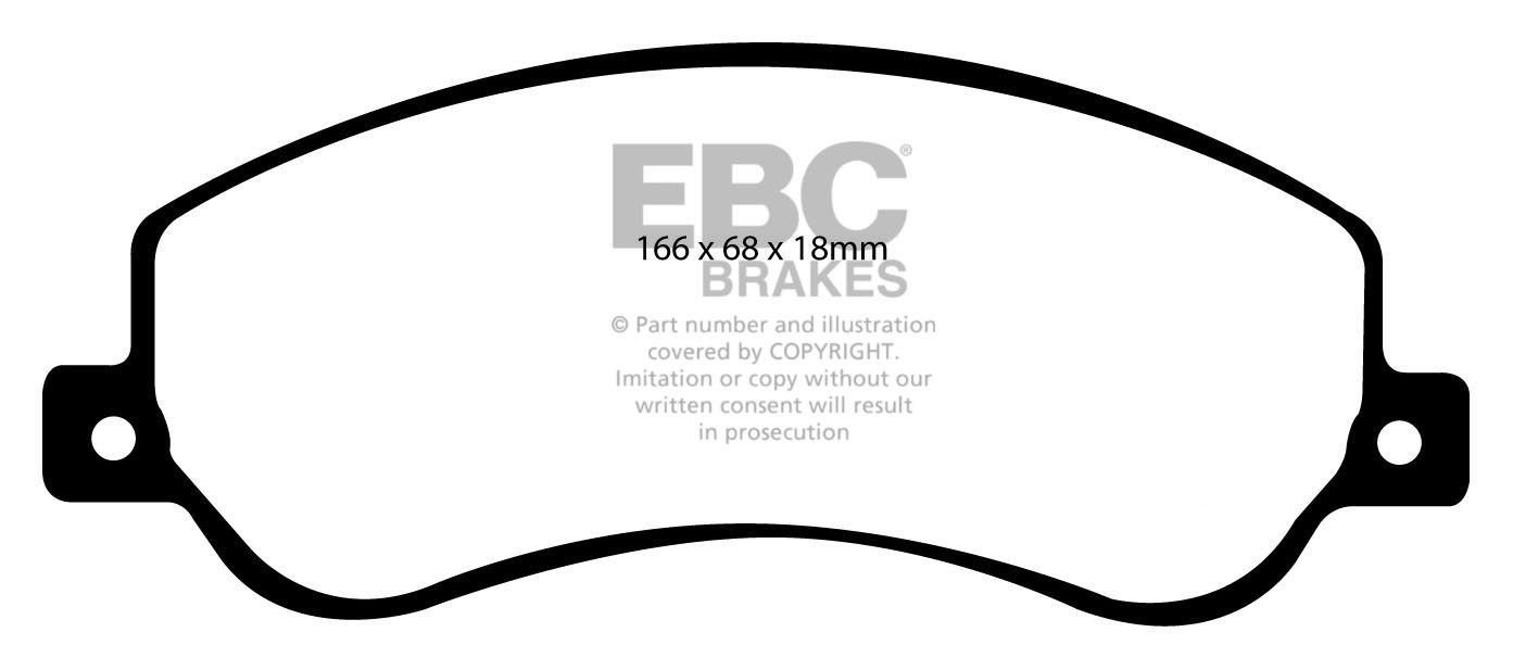 EBC Brakes FORD BEDRIJFSWAGEN Transit 330 RWD 2006-.. Remblokken