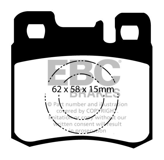 EBC Brakes MERCEDES 190/190E (W201) 2.5 16v Evolution 89-93 Remb