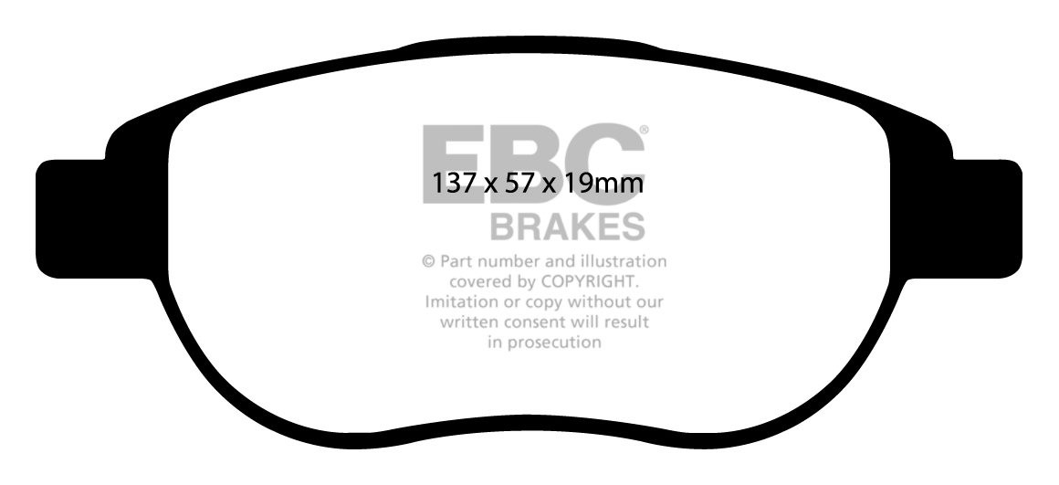 EBC Brakes PEUGEOT 207 1.6 2006-.. Remblokken voorzijde