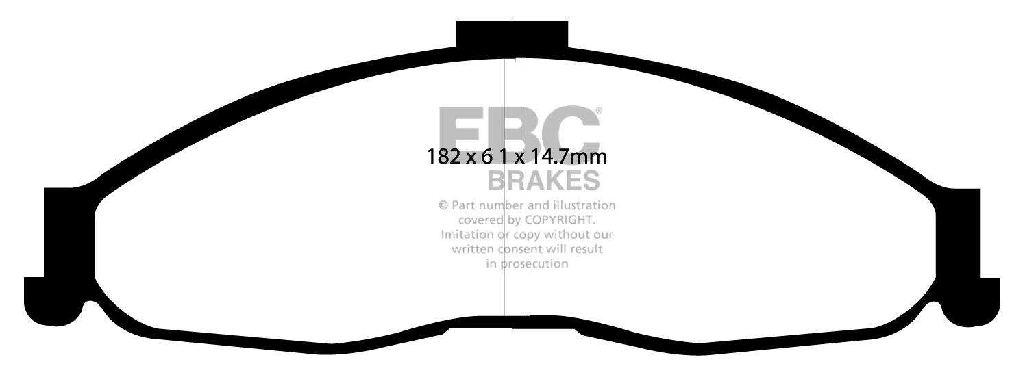 EBC Brakes CHEVROLET Camaro 3.8 98-2002 Remblokken voorzijde red