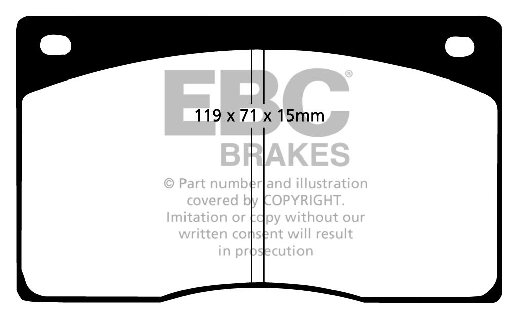 EBC Brakes DAIMLER Sovereign 2.8 73-75 Remblokken voorzijde