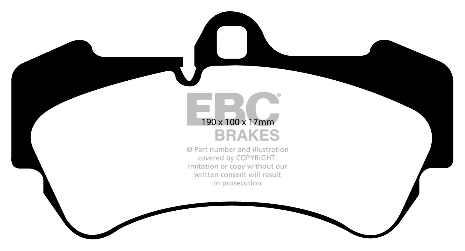 EBC Brakes VW Touareg 3.0 TD 2004-2010 Remblokken voorzijde yell