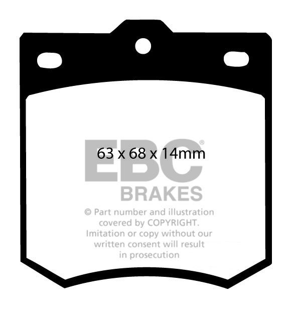 EBC Brakes TOYOTA Corona 1.5 67-70 Remblokken voorzijde
