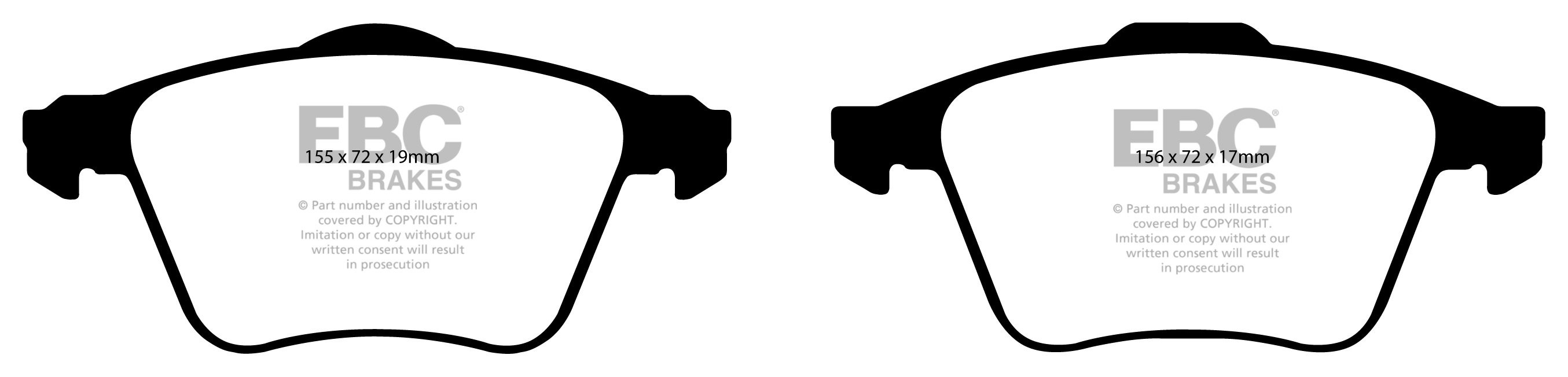 EBC Brakes VOLVO S60 2.4 Turbo T5 2005-2007 Remblokken voorzijde