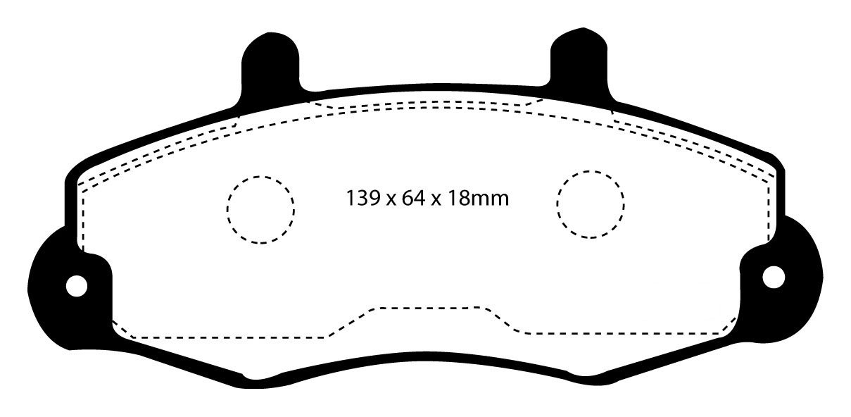 EBC Brakes FORD BEDRIJFSWAGEN Transit 120 95-98 Remblokken voorz