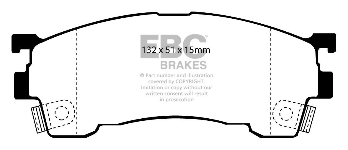 EBC Brakes Mazda Cronos 2.5 91-98 Remblokken voorzijde