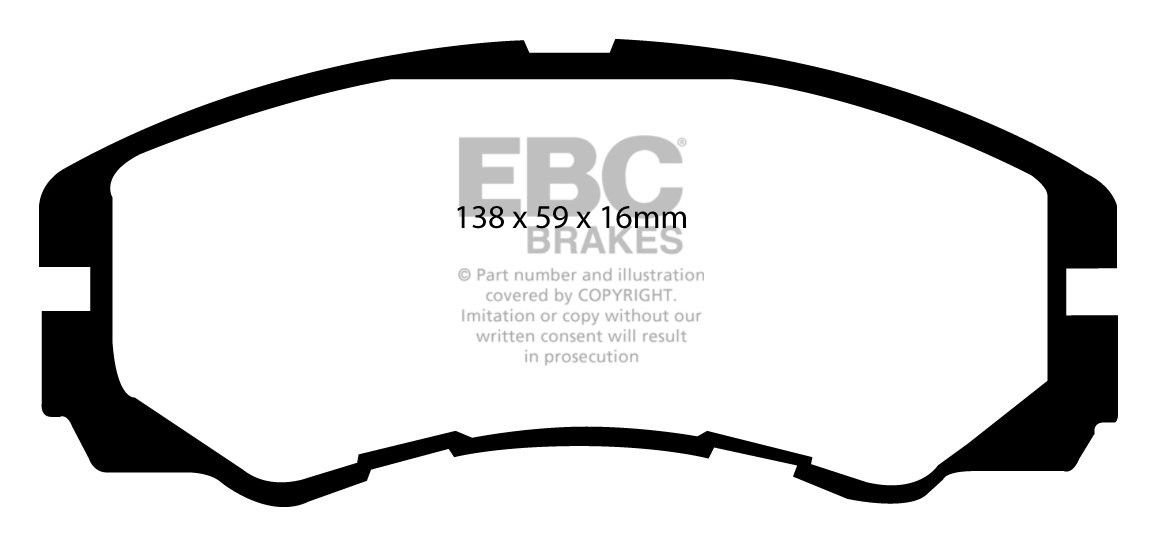 EBC Brakes OPEL Frontera 3.2 98-2004 Remblokken voorzijde