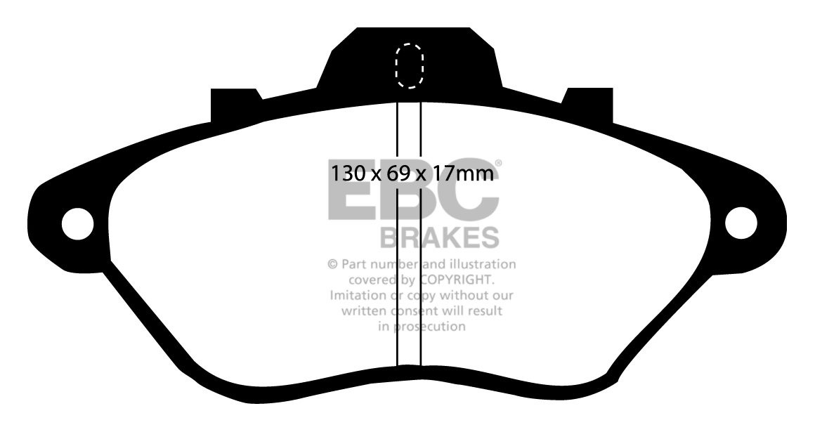 EBC Brakes CITROEN XM 2.0 Sedan 89-91 Remblokken voorzijde