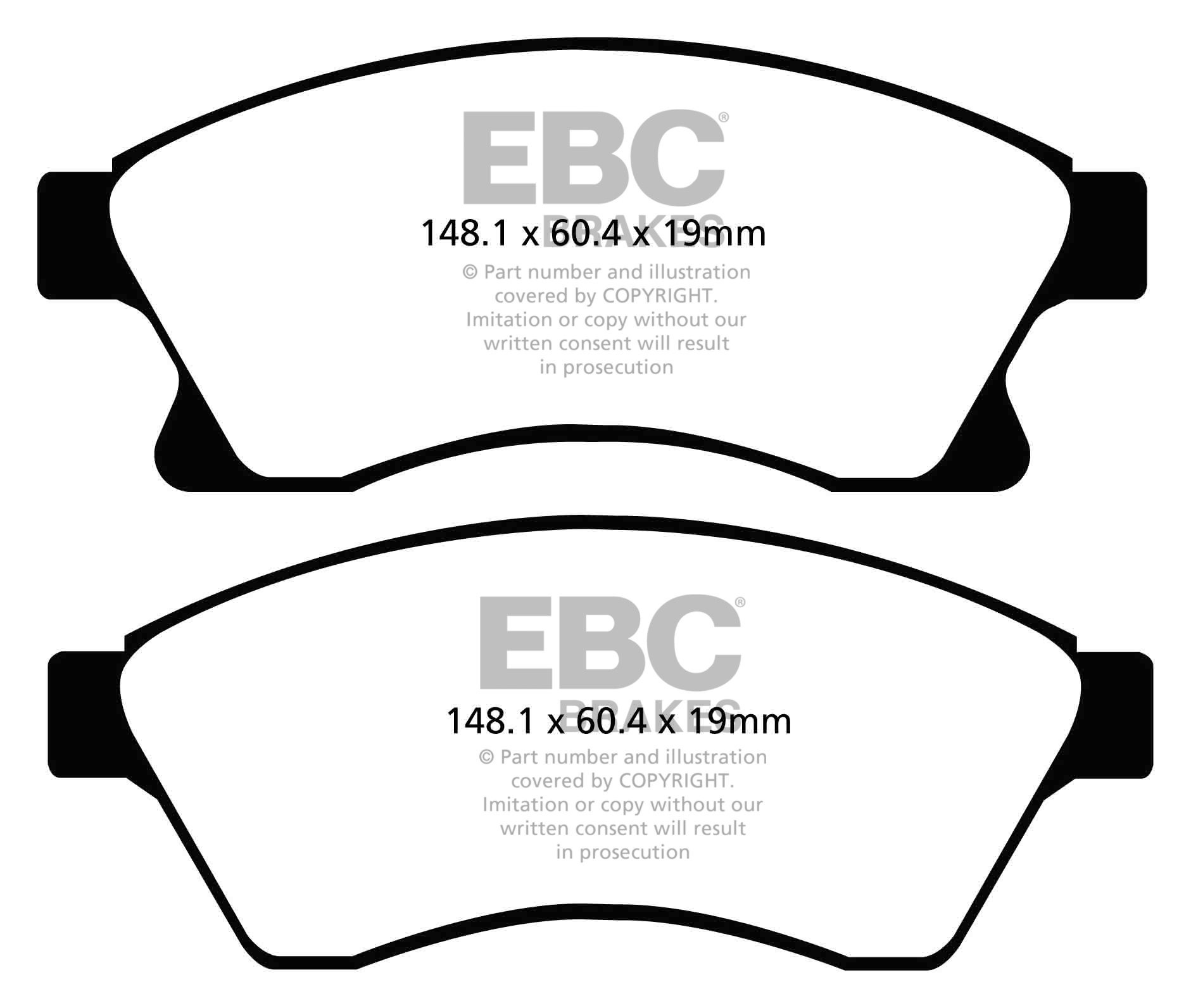 EBC Brakes VAUXHALL (OPEL) Astra 1.4 (100) 2009-.. Remblokken vo