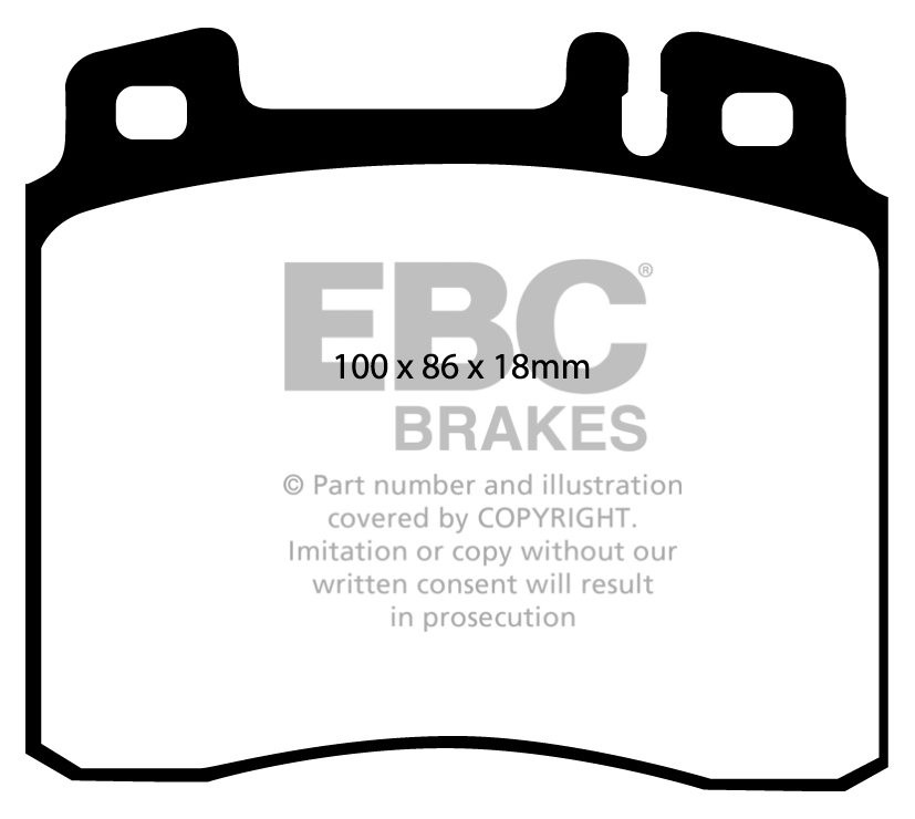 EBC Brakes MERCEDES (W140) 400 SE 91-93 Remblokken voorzijde