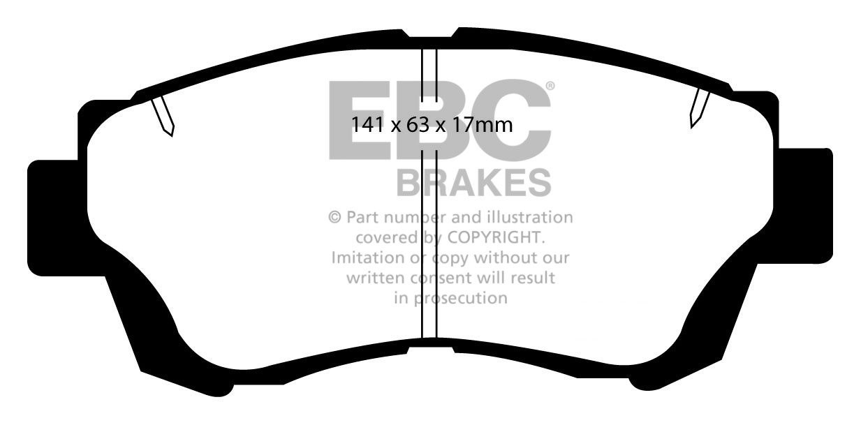 EBC Brakes LEXUS Soarer 4.0 (UZZ30) 91-97 Remblokken voorzijde r