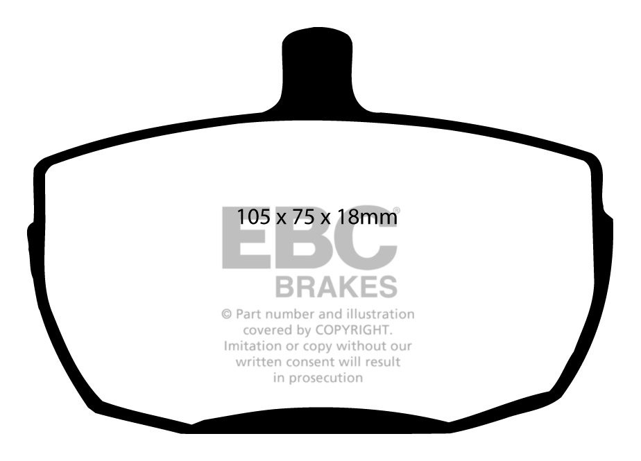 EBC Brakes ROVER SD1 2.4 D 84-86 Remblokken voorzijde greenstuff