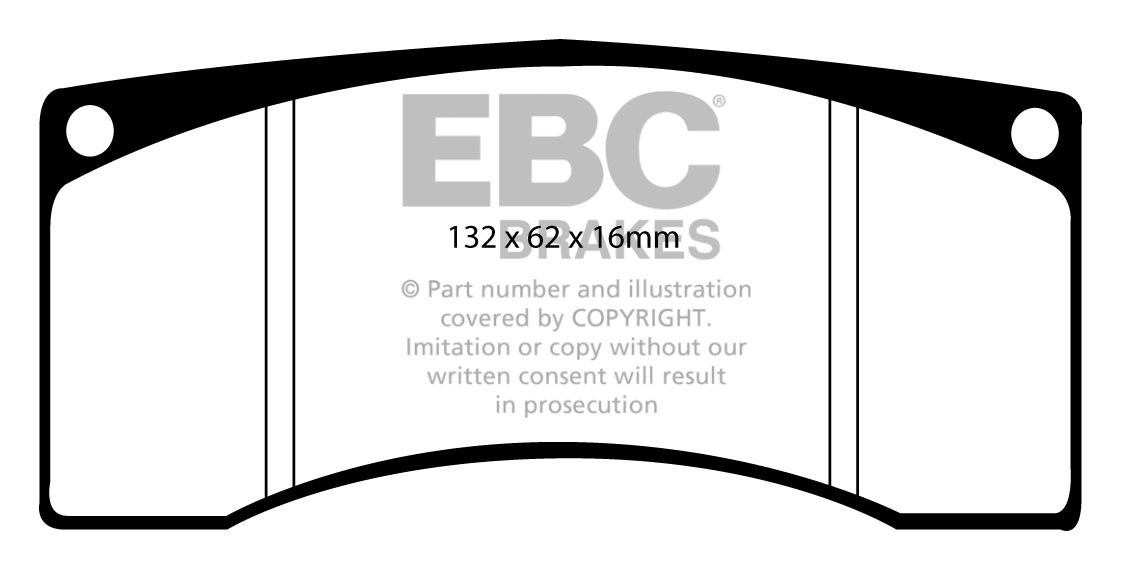 EBC Brakes SAAB 9-mei 2.0 Twin TD (190) 2010-.. Remblokken achte