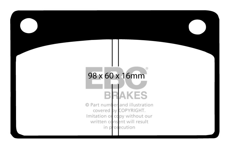 EBC Brakes VOLVO 240 2.0 82-93 Remblokken voorzijde