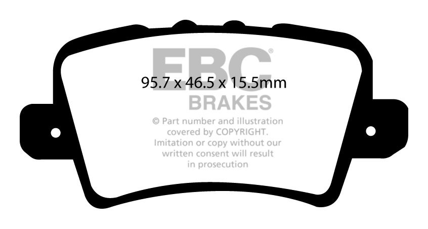 EBC Brakes HONDA Civic 2.2 TD (FK)(FN) 2006-.. Remblokken achter