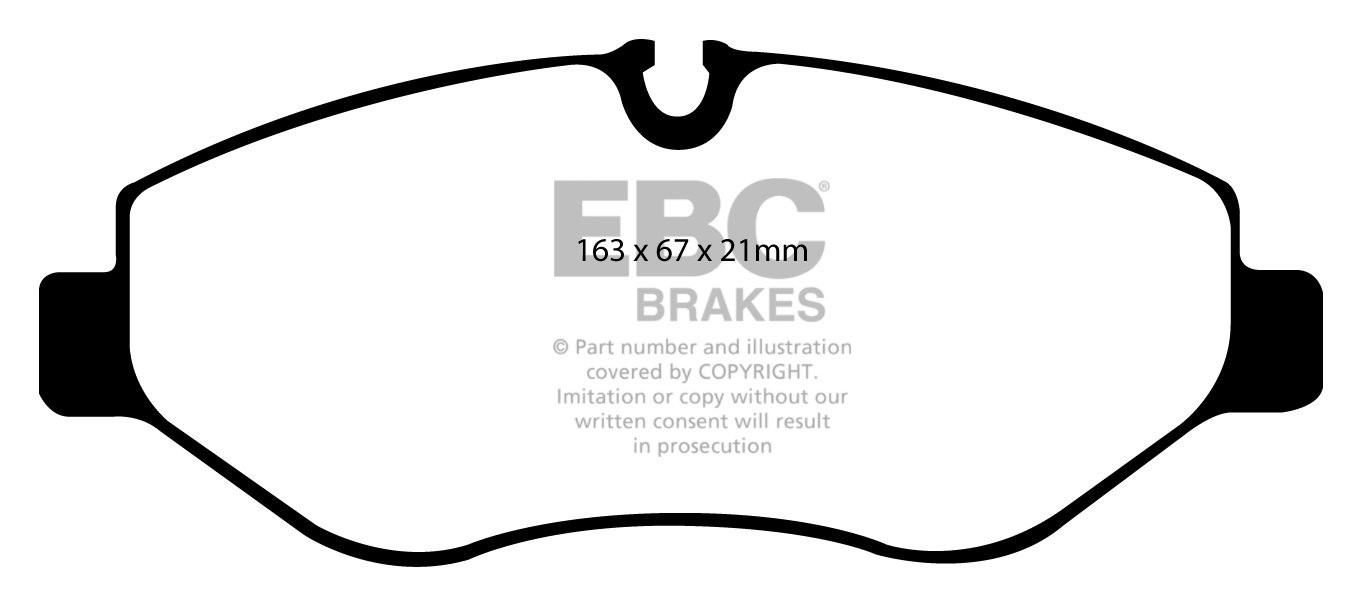 EBC Brakes MERCEDES BEDRIJFSWAGEN Sprinter 211D 2.1 TD 2006-.. R