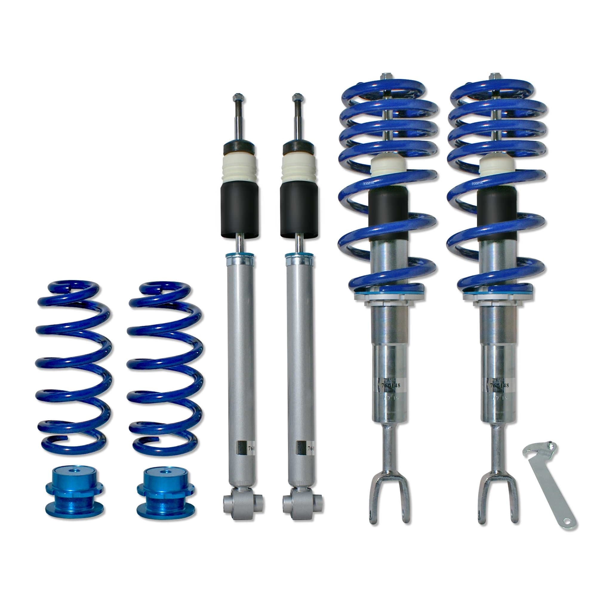 Schroefset Audi A4 B6 en B7 (8e) Avant en Cabriolet 1.6, 1.8T, 2.0, 2.0 FSI, 2.4, 3.0, 1.9TDI, 2.5TDI, uitgezonderd voertuigen met vierwielaandrijving, zelfnivellerende vering of sportpakket