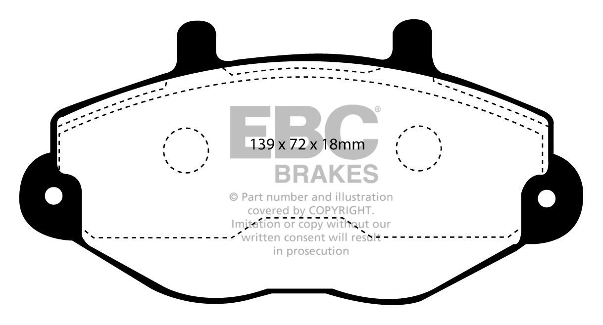 EBC Brakes FORD BEDRIJFSWAGEN Transit 130 91-95 Remblokken voorz