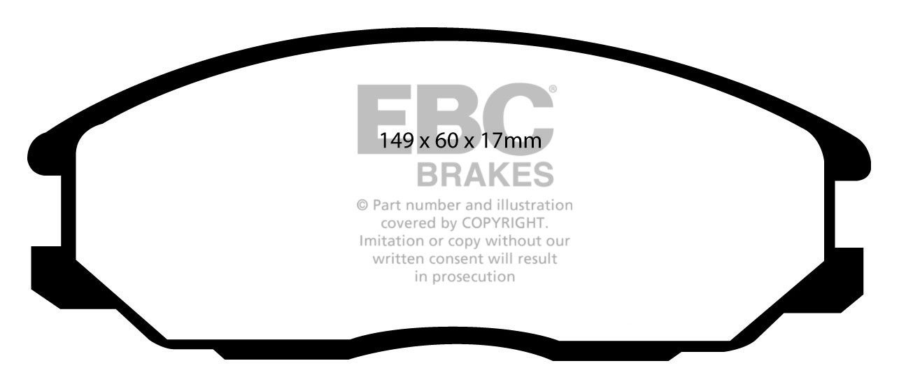 EBC Brakes SSANGYONG Kyron 2.0 TD 2006-.. Remblokken voorzijde g